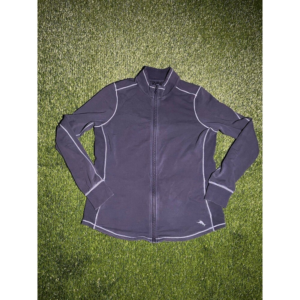 Tommy Bahama Women’s Full Zip Track Jacket w/ Pockets Stretch Size L/G